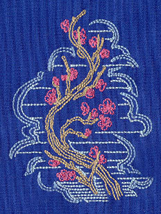 Sashiko Style Cherry Blossoms – Embroidery Library