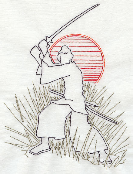 Sashiko Style Samurai