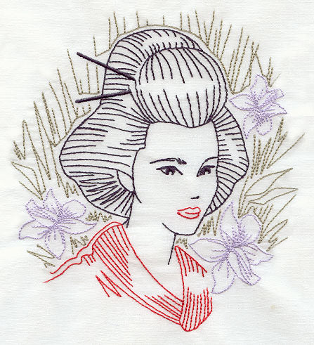 Sashiko Style Geisha