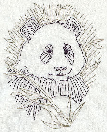 Sashiko Style Panda