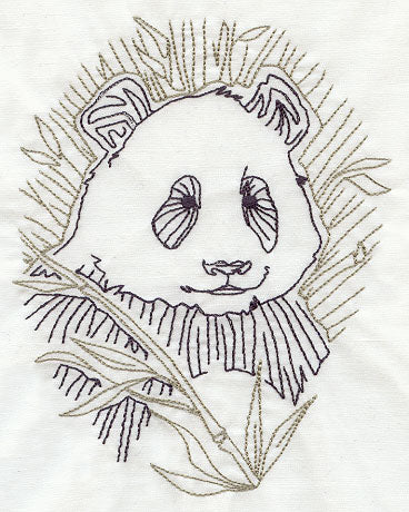 Sashiko Style Panda