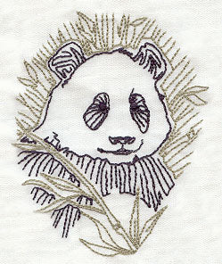 Sashiko Style Panda