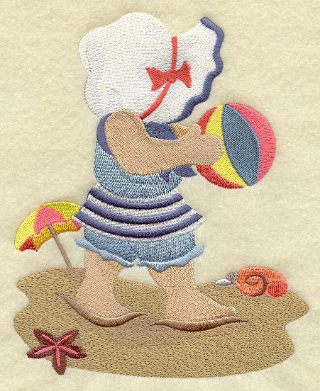 Sunbonnet Sue at the Beach