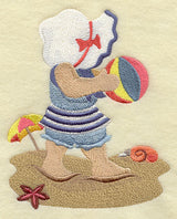 Sunbonnet Sue at the Beach