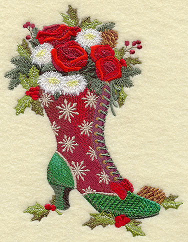Mrs. Claus' Boot Bouquet