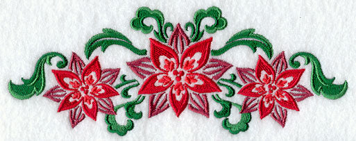 Damask Poinsettia Spray