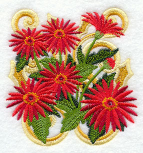 Victorian Red Daisies
