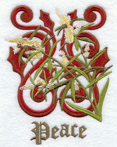 Victorian Olive Blossoms - Peace
