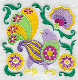 Stylin' Suzani Bird Square 1