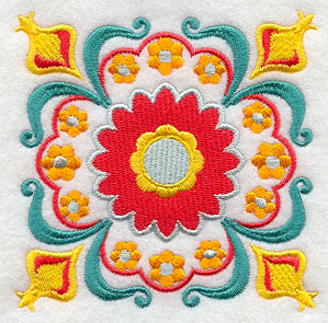 Stylin' Suzani Floral Square 1