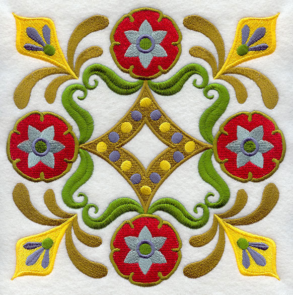 Stylin' Suzani Floral Square 2