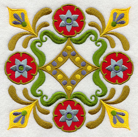 Stylin' Suzani Floral Square 2