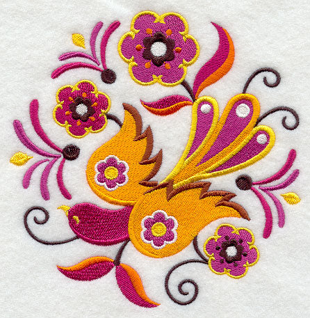 Stylin' Suzani Bird Circle 1