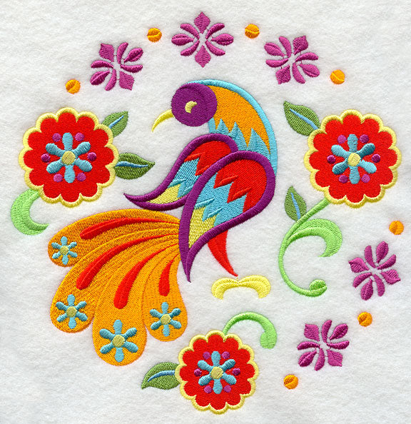 Stylin' Suzani Bird Circle 3