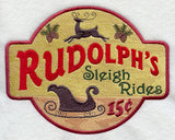 Rudolph's Sleigh Rides Sign