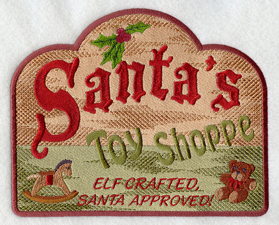 Santa's Toy Shoppe Sign
