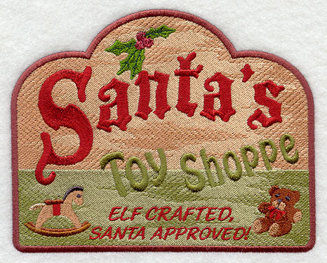 Santa's Toy Shoppe Sign