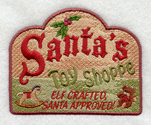 Santa's Toy Shoppe Sign