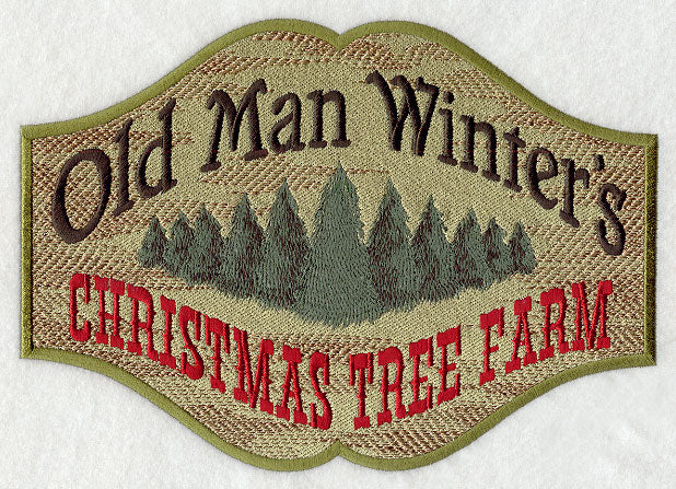 Old Man Winter's Tree Farm Sign