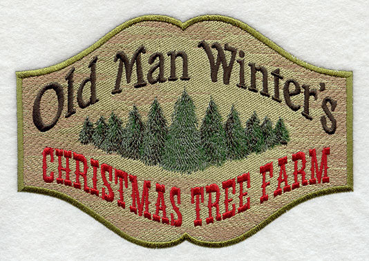 Old Man Winter's Tree Farm Sign