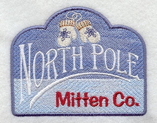 North Pole Mitten Co. Sign