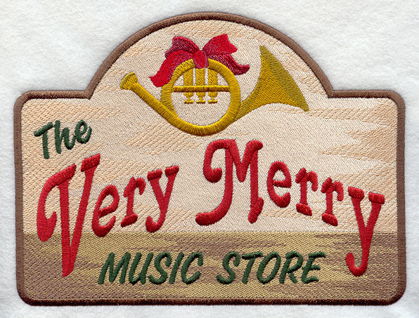 Very Merry Music Store Sign