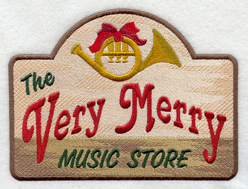 Very Merry Music Store Sign
