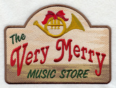 Very Merry Music Store Sign
