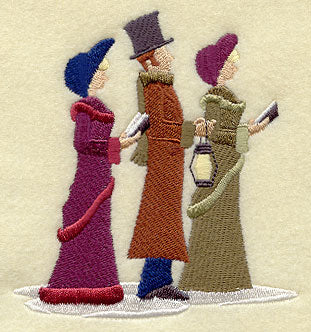 Christmas Villagers Sing Carols