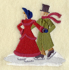 Christmas Village Skaters