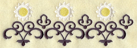 Daisy and Wrought Iron Border