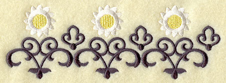 Daisy and Wrought Iron Border