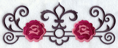 Rose and Wrought Iron Border