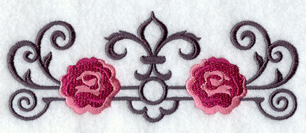 Rose and Wrought Iron Border