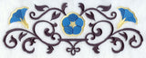 Morning Glory and Wrought Iron Border