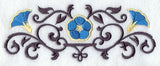 Morning Glory and Wrought Iron Border