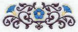 Morning Glory and Wrought Iron Border