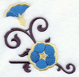 Morning Glory and Wrought Iron Corner