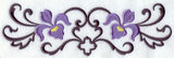 Iris and Wrought Iron Border