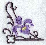 Iris and Wrought Iron Corner