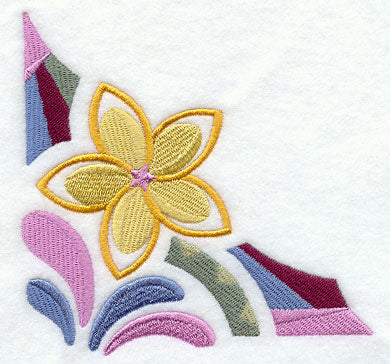 Art Deco Frangipani Corner