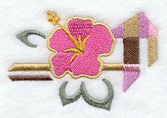 Art Deco Hibiscus Border
