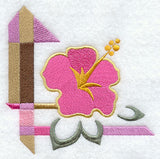 Art Deco Hibiscus Corner