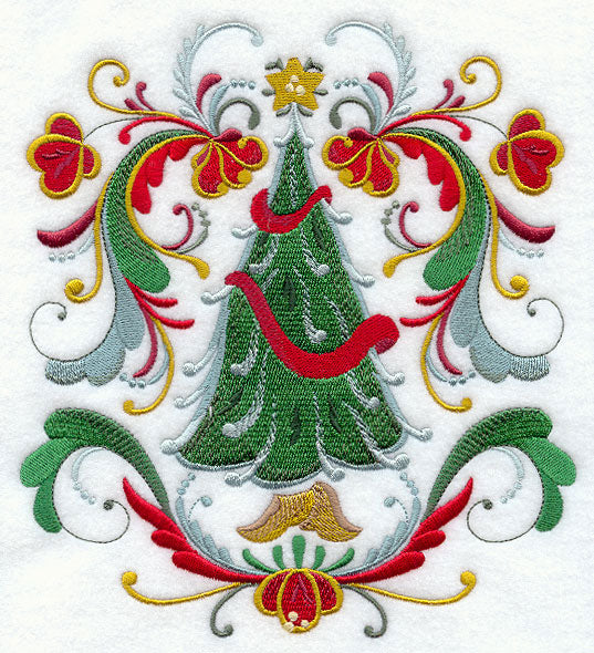 Rosemaling Christmas Tree