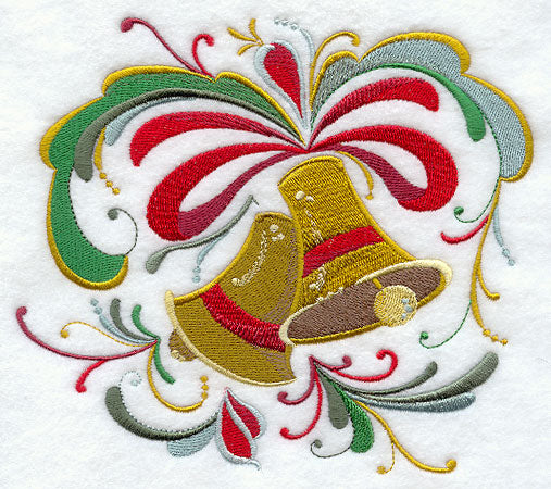 Rosemaling Christmas Bells