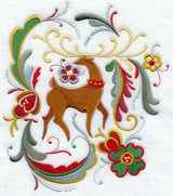Rosemaling Reindeer