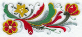 Rosemaling Christmas Border