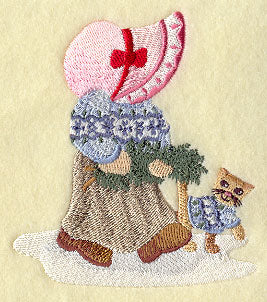 Sunbonnet Sue in Christmas Sweater