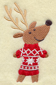 Reginald Reindeer in Christmas Sweater