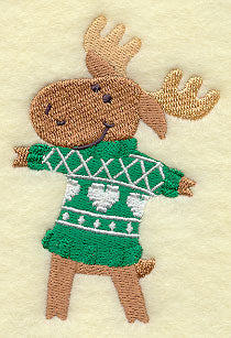Maxi Moose in Christmas Sweater
